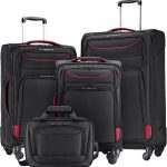 Coolife Luggage 3 Piece Set Suitcase Spinner Softshell lightweight (blue+sliver)